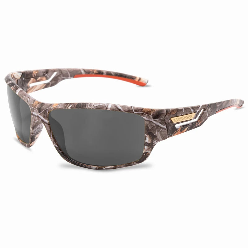 LOISRUBY Camouflage Polarized Cycling Driving Sunglasses Outdoor Tacakle Protection Sports Fishing Running Goggles
