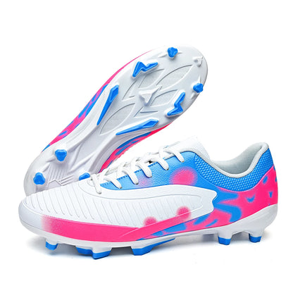 Chaussures de football pour hommes AG FG, crampons légers, semelle extérieure durable et antidérapante, tige confortable en PU, entraînement en plein air