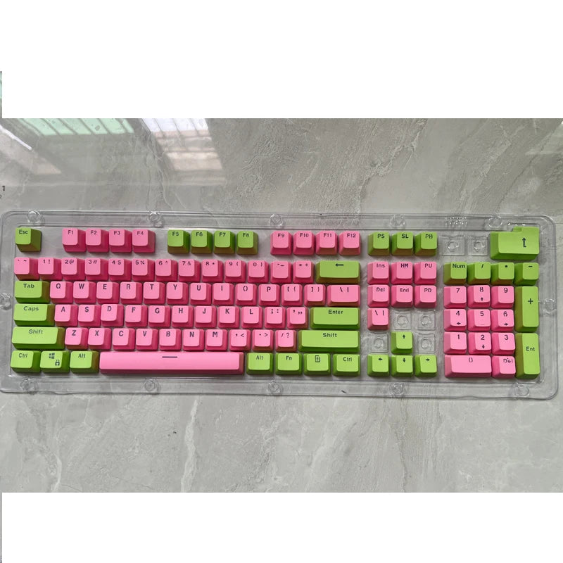 106 Keys Grey Red Keycaps PBT Specials Keycap Backlit Two-Color Key Caps For MX Switch 61/87/104 Mechanical Keyboard
