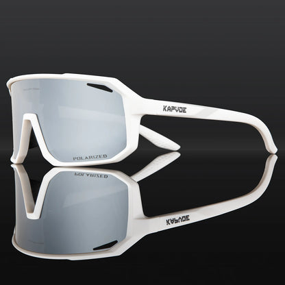 Kapvoe Cycling Glasses Men Cycling Sunglasses MTB UV400 Polarized Built-in Myopia Frame Bicycle Goggles Outdoor Sports Eyewear