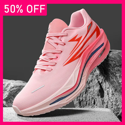 Unisex Sports Shoes Fashionable Lace-Up Running Shock-Absorbing Anti-Slip Rebound Training Shoes 2026 New Outdoor Fitness Shoes