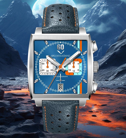 Specht&Sohne 2025 New Men's Watches Quartz Sport Watch Stainless Steel Leather Strap Japan Miyota VK63 Chronograph