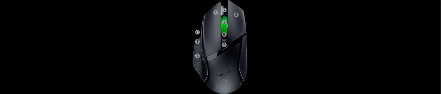Original Razer Basilisk V3 X HyperSpeed Wireless Gaming Mouse 18K Optical Sensor Chroma RGB 2.4 GHz & Bluetooth Wireless Mice
