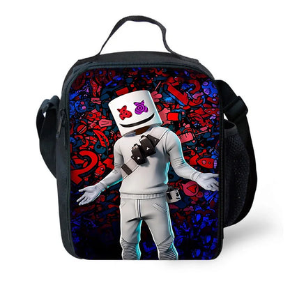 Classic Game Fortnite Child Insulated Large Capacity Bag for Boys & Girls Student Outdoor Picnic Reusable Thermal Cooler Lunch Box