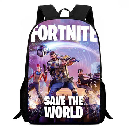 Children's Student Fortnite Cartoon Boys and Girls Large Capacity Backpack