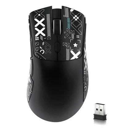 Rato Gaming Sem Fios Attack Shark R1 Leve Bluetooth 2.4G PAW3311 18000DPI Ergonómico com Macro