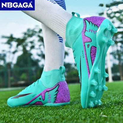 Chaussures de football unisexes tendance, crampons antidérapants, baskets d'entraînement légères, chaussures de football d'extérieur pour hommes