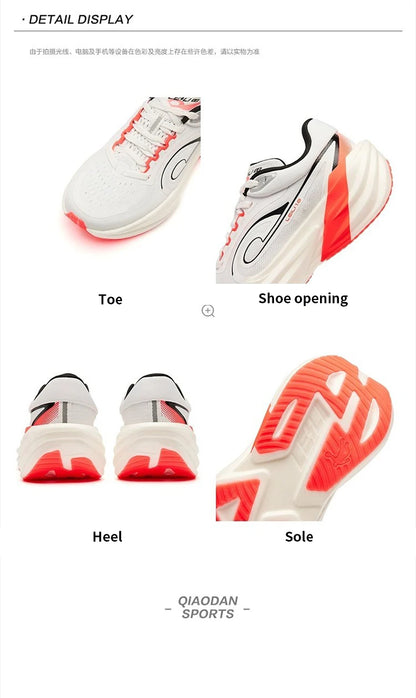 QIAODAN TG1.0 Women's Marathon Running Shoes 2026 New Platform Racing Shock Absorption Soft Long Distance Sneakers QDB022253285