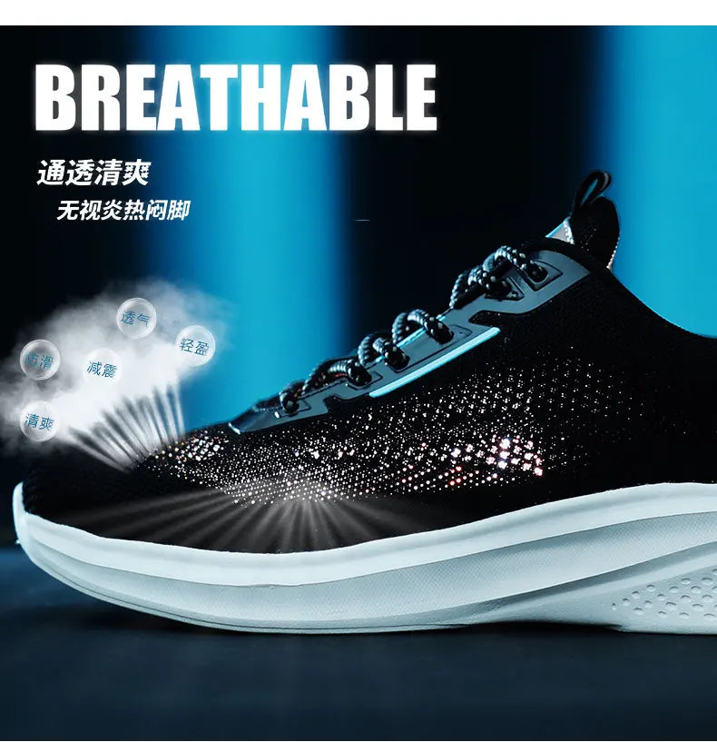 Leather Men's Sneakers Trendy Casual Italian Breathable Leisure Male Sneakers Non-Slip Footwear Men Vulcanized Shoes