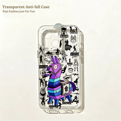 Hot Game Fortnite Phone Case for iPhone 17e 17 16 16e 15 14 13 12 11 Mini Pro Max X XR XS Max 7 8 Air Plus Clear Back Cover