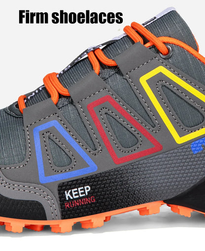 Men's Waterproof Hiking Shoes Wear-Resistant Outdoor Leather Hiking Hunting Tactical Sports Shoes