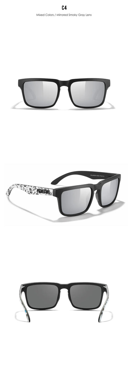 KDEAM Large Size Square Men's Sunglasses Polarized Photochromic Oversized Sun Glasses Fashion Women Shades Upgraded Edition
