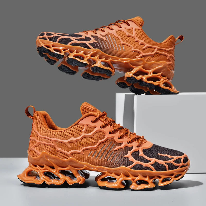 chaussure homme Baskets blanches de luxe pour hommes, chaussures de course décontractées, mocassins à la mode