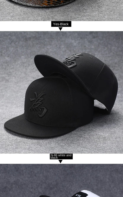 Herren-Baseballkappe mit Buchstabenstickerei, „Tide“, universell kombinierbar, flache Krempe; Damen-Sommer-Hip-Hop-Kappe, Outdoor-Sonnenkappe, verstellbare Schirmkappe