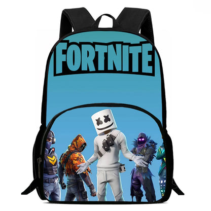 Kids School Backpack with Front Pocket, Light Weight Cartoon Fortnite Children Backpack For Age 6-9, Bags For Boys Girls