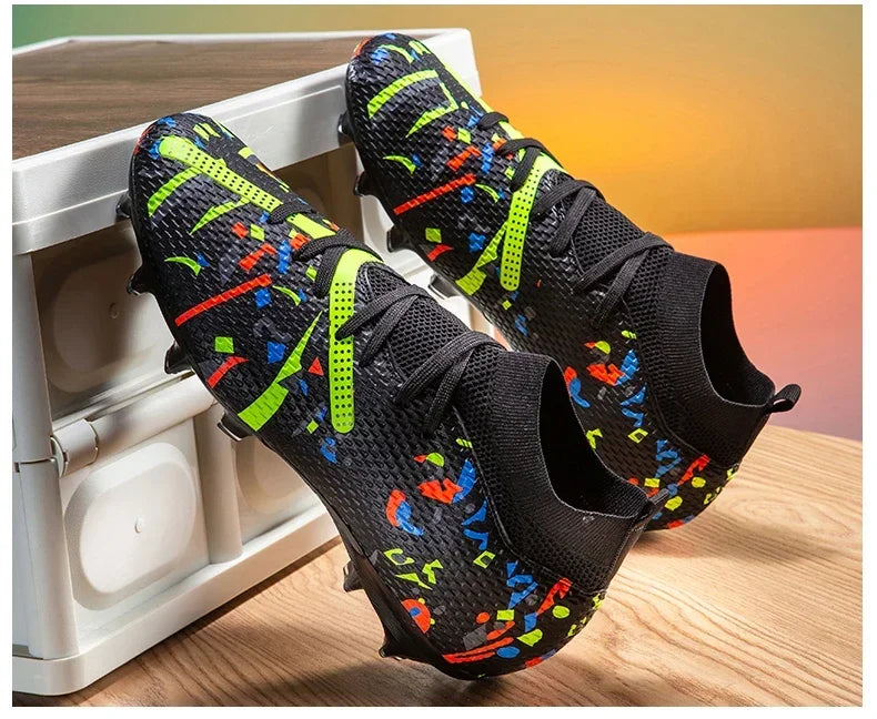 Nouvelles chaussures de football pour hommes, baskets de football pour terrain gazonné, chaussures de football d'extérieur, chaussures d'entraînement professionnelles, chaussures de sport antidérapantes, ultralégères,