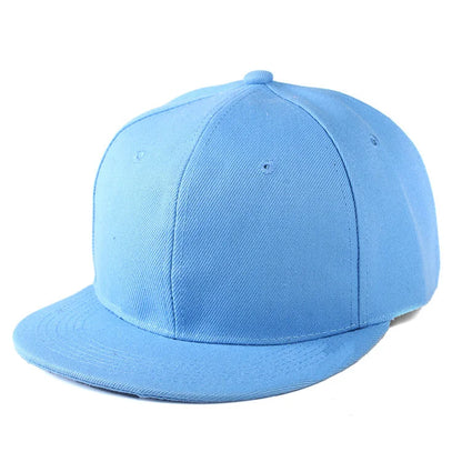 Fashion Solid Baseball Cap Flat Peak Hip Hop Hats Men Women Snapback Caps Male Bone Band Kpop Casual Travel Outdoor Sun Hats