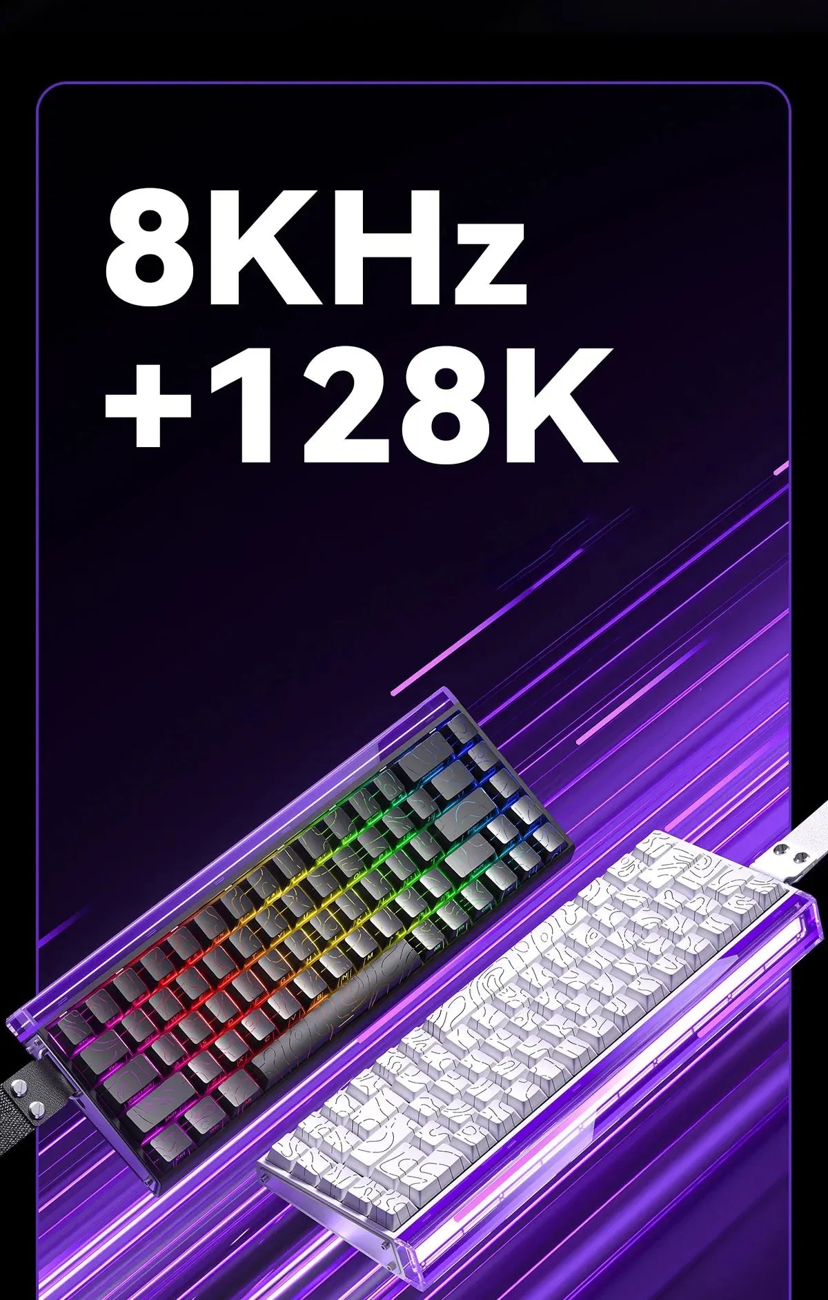 AULA HERO 68HE Magnet-Switch-Tastatur RGB Gaming Mechanische Tastatur Rapid Trigger 8K Return Kabelgebundene Esports Custom-Tastatur