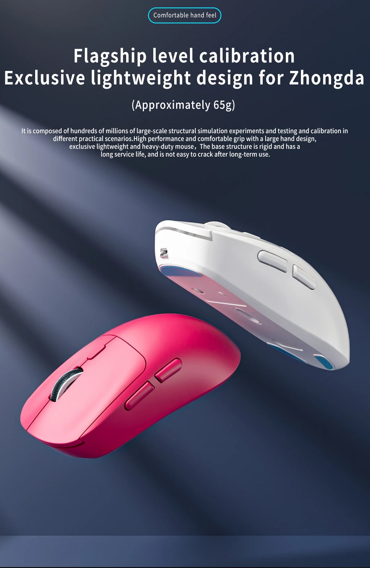 Ratón gaming Bluetooth recargable PAW3395, ligero y ergonómico, ratón inalámbrico para eSport