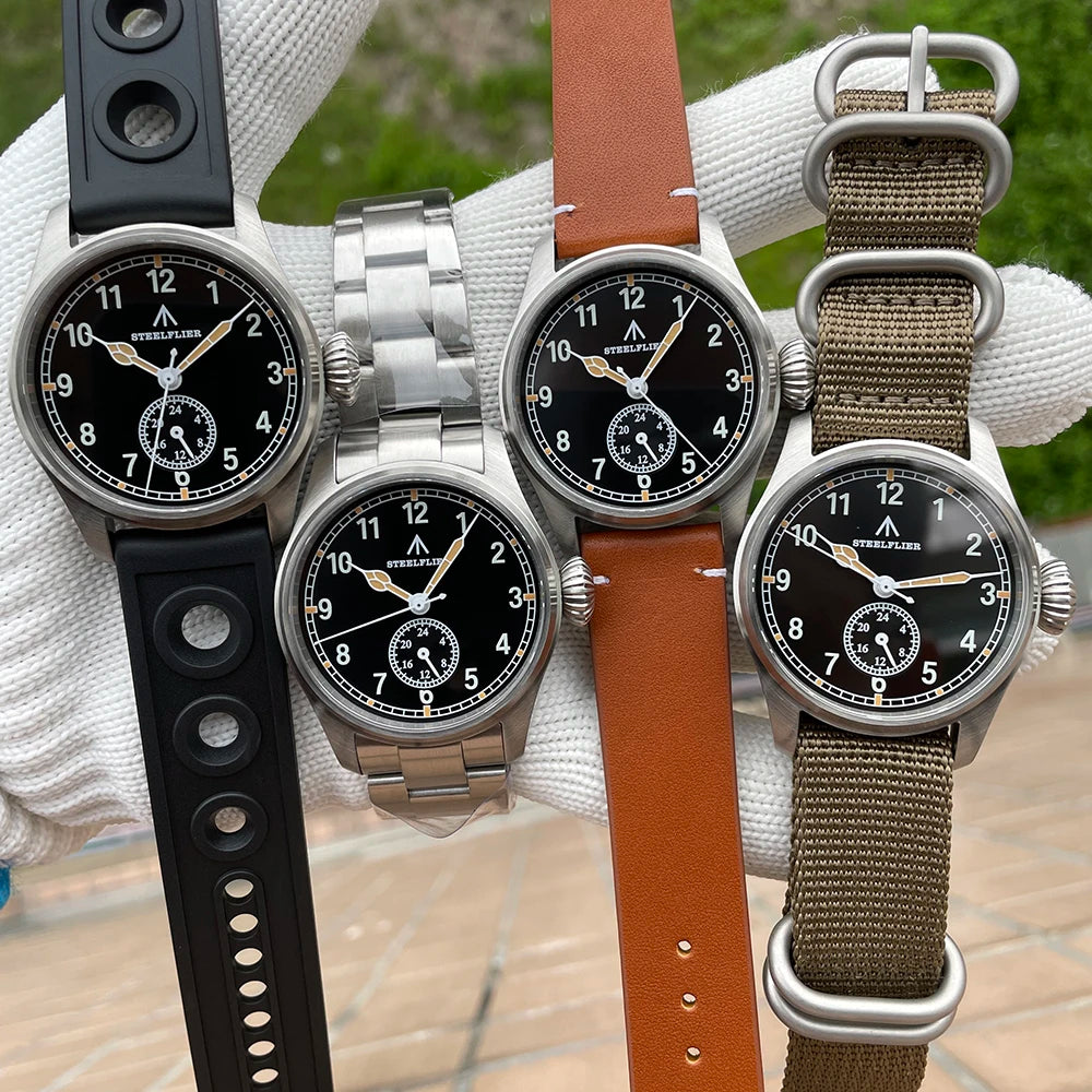 STEELFLIER Official SF746 Luxury Quartz Wristwatch Swiss Luminous VH60 Mute Movement 20Bar Waterproof Multi-Time Zone Watches