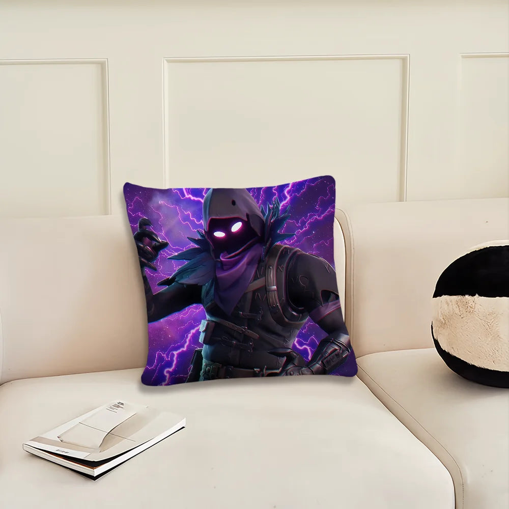 Fronha / Capa de Almofada Game F-Fortnite — Decoração para Quarto, Casa, Sofá, Sala, Escritório e Carro — Simplicidade Nórdica