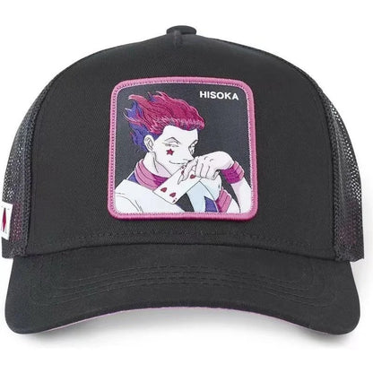 Hunter X Hunter Cap Summer Snapback Baseball Cap Men's Embroidery Hip-Hop Cap Style Sun Visor Adjustable Trucker Mesh Cap