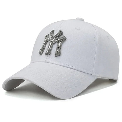 MY Rhinestone Hat Female Spring and Fall Street Casual Outdoor Duck Tongue Cap Fashion Versatile Baseball Cap Sunshade