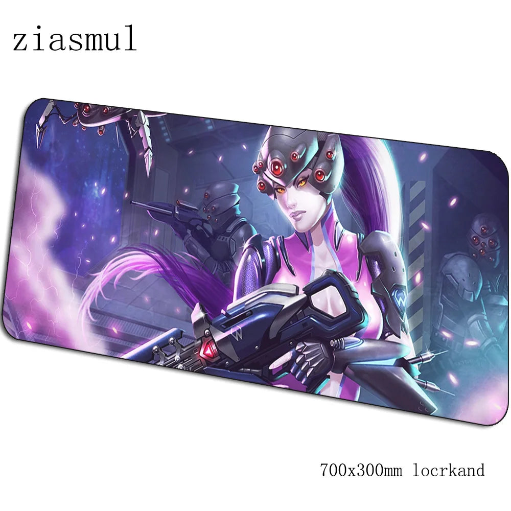 Alfombrilla de ratón Overwatch de dibujos animados para ordenador, 700x300x3mm, alfombrilla gaming grande Indie Pop para teclado, juegos de PC y escritorio gamer