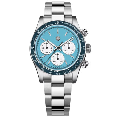 Vyriški laikrodžiai „Rolls Timi Panda“ – kvarcinis chronografas, prabangus modelis, safyro stiklas su antirefleksine danga, atsparus vandeniui, sportiškas stilius