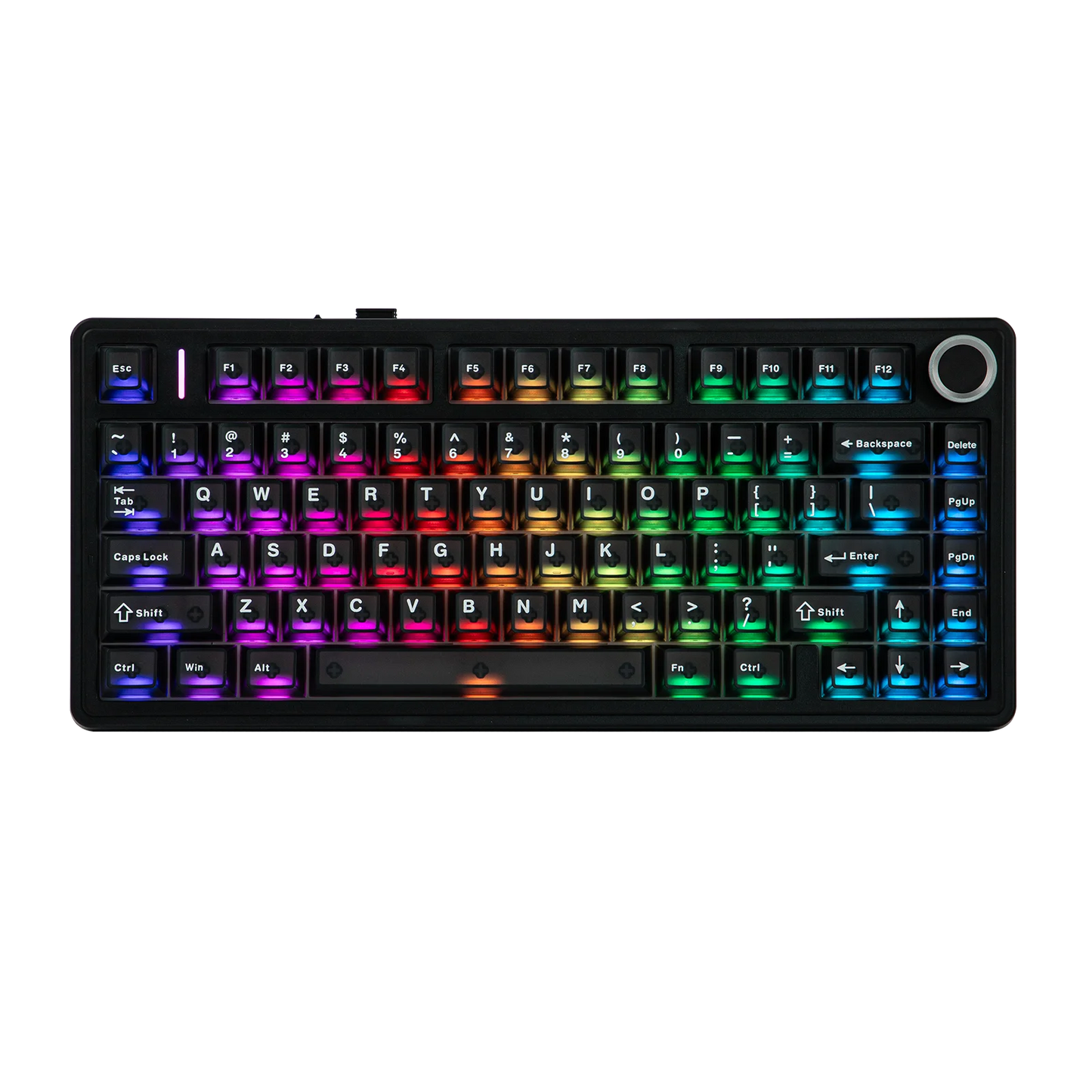 Teclado Mecânico EPOMAKER x AULA F75 Ultra VIA Programável 75% ANSI US QWERTY com Gasket, com Fios/Bluetooth/2.4Ghz Sem Fios