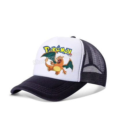 Pokemons Baseball Cap Pikachu Charizard Gengar cartoon Peaked Hat Kid Adult Summer Outdoor Sport Hat Boy Casual Fashion Cap Gift