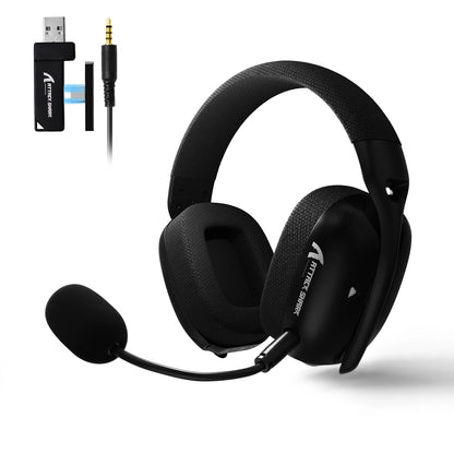 Cuffie da gaming ATTACK SHARK L80PRO 3-in-1 – Cuffie Bluetooth wireless a bassa latenza con doppio microfono, audio Hi-Fi da 40mm e connessione stabile