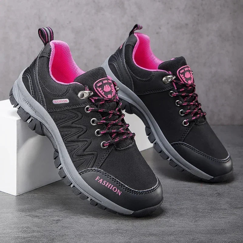 Zapatillas de senderismo para mujer, calzado deportivo outdoor antideslizante, cómodo para caminar, escalar y hacer jogging
