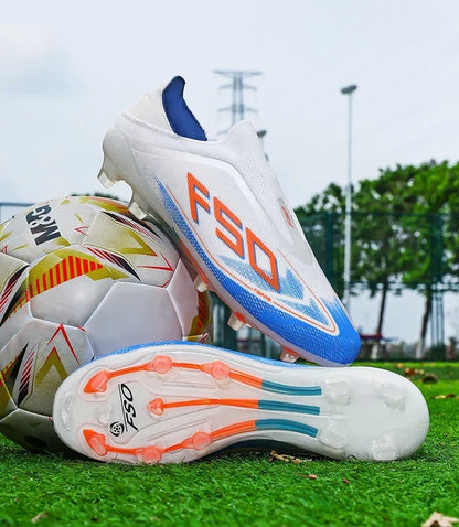 Neue Fußballschuhe für Herren, Bestseller-Rasenschuhe, hochwertige Outdoor-Fußballschuhe für Spiele, rutschfeste Jungen-Sneaker, High-Top, leicht