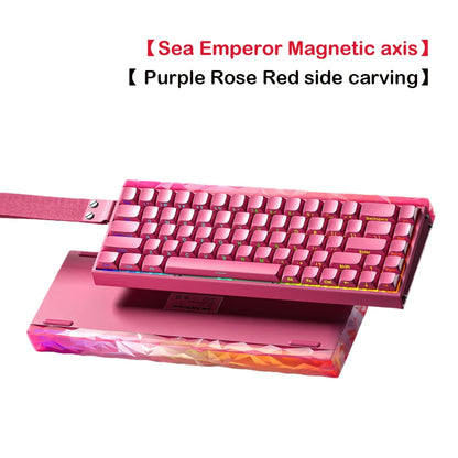 AULA HERO 68 HE Gaming-Mechanische Tastatur Magnetische Achse RT Kabelgebunden RGB-Beleuchtung 8K Polling-Rate Seitenbeschriftung