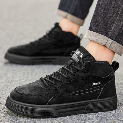 Breathable Men's Casual Shoes Skate Shoes Mid-Top Breathable Versatile Sports Shoes Suitable for All-Day Wear