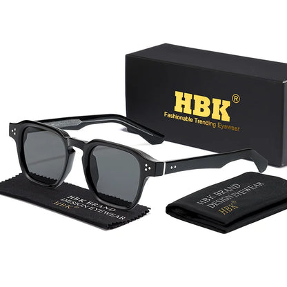 HBK New Fashion Sunglasses men Vintage Square Gradient Sun Glasses Outdoor Sports Party Vacation Travel Driving Eyeglasses