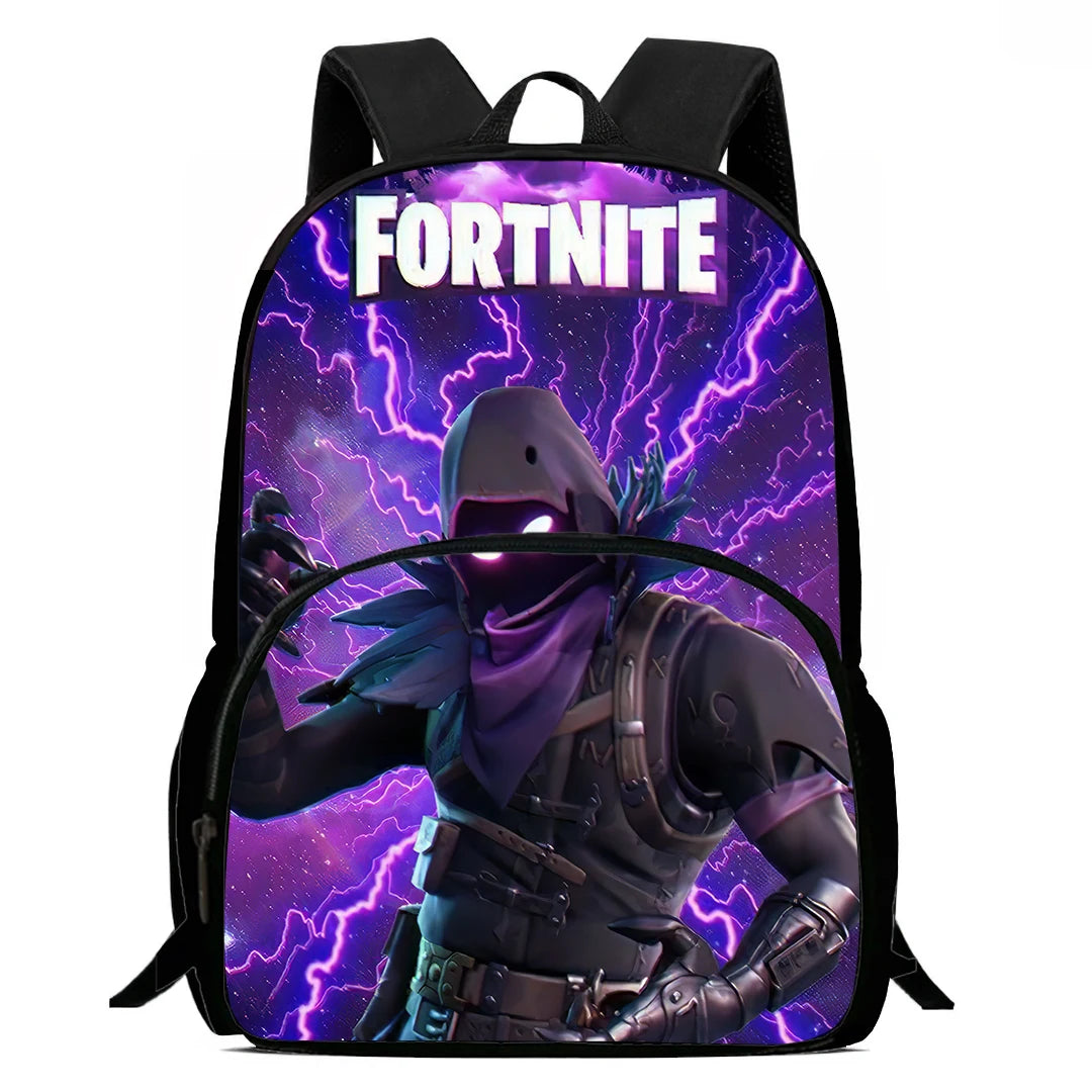 Kids School Backpack with Front Pocket, Light Weight Cartoon Fortnite Children Backpack For Age 6-9, Bags For Boys Girls