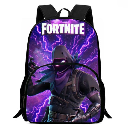 Kids School Backpack with Front Pocket, Light Weight Cartoon Fortnite Children Backpack For Age 6-9, Bags For Boys Girls