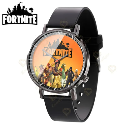 Wrist Watch F-Fortnited Cook Watch Trend Fashion Creative Quartz Student Watches Battle Game Figure Model Kids Birthday Gift