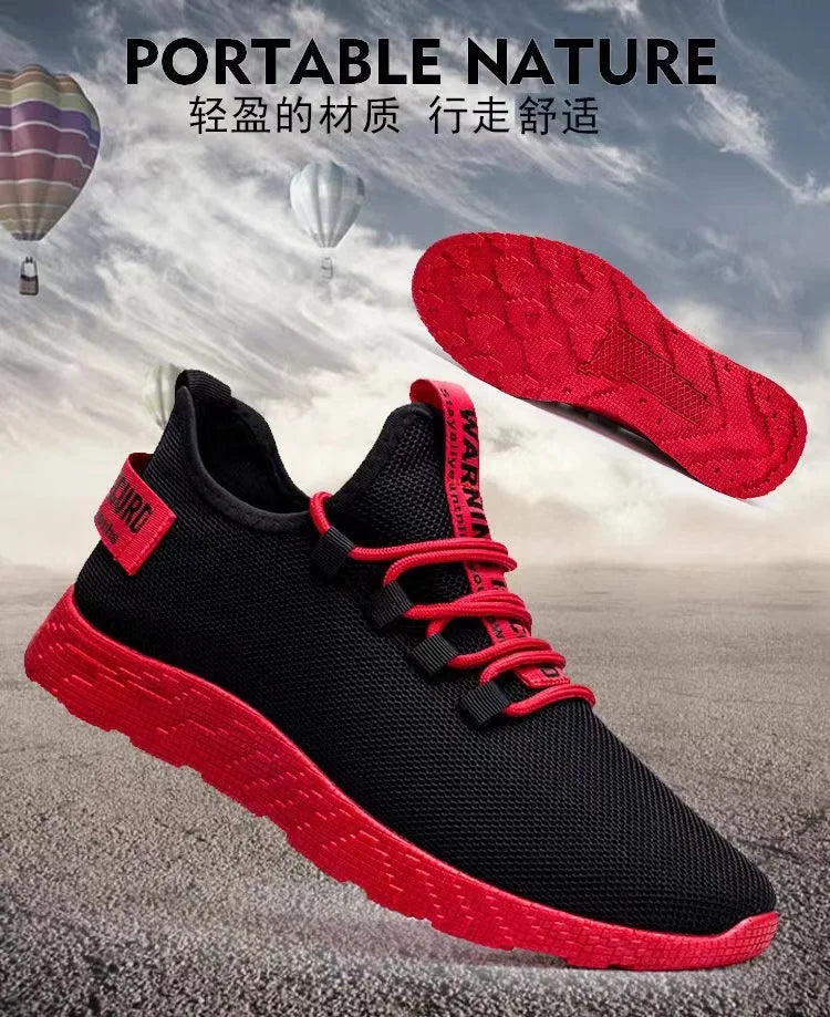 Men's Casual Lightweight Mesh Sports Sneakers Summer Men's Outdoor Soft Sole Breathable Comfortable Fashion Trend Running Shoes