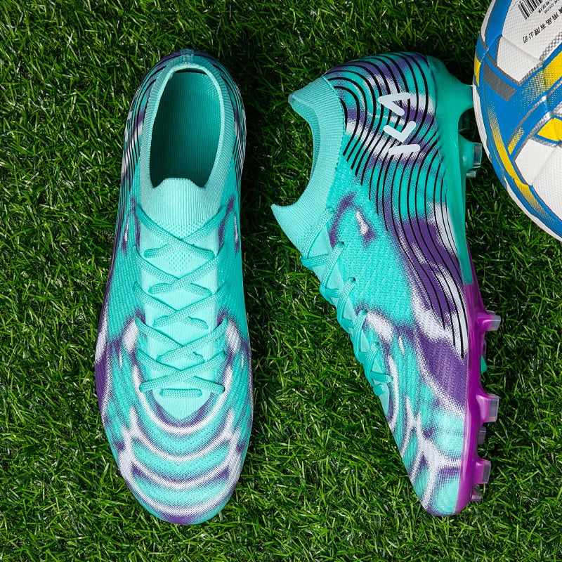 Chaussures de football à crampons longs pour adultes, résistantes à l'usure, respirantes, crampons de football pour hommes, chaussures de sport professionnelles pour entraînement et matchs