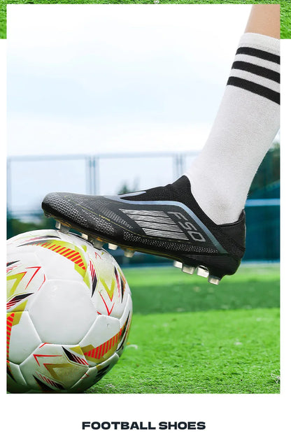 New Men Soccer Shoes Cleats Training Boys Sport Football Boots FG/TF Non Slip Match Breathable Adult Long Spikes Outdoor Sneaker