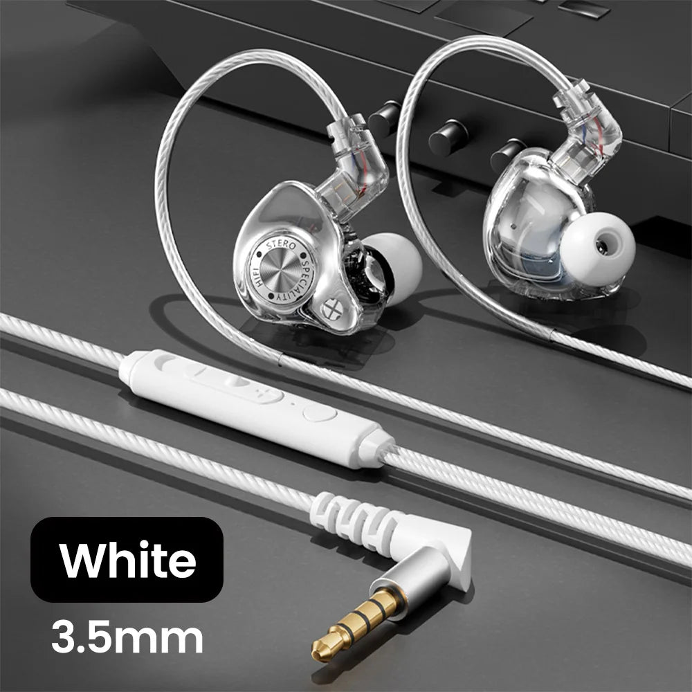 Original 15D Super Bass In-Ear Headphone With Mic 3.5mm AUX/Type-C Digital Chip Headset For iPhone 17 Huawei Xiaomi Android