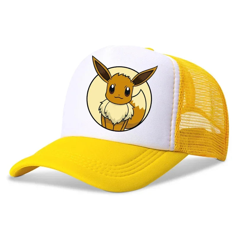 Pokemons Child Baseball Cap Cartoon Pikachu Printed Casual Hats Boys Outdoor Sun Hat Adjustable Peaked Cap Kids Birthday Gifts