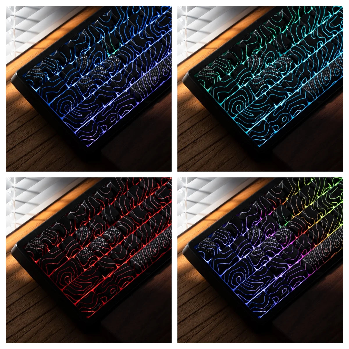 Teclado mecânico XVX M67 JadeStone com teclas IMD-Tech, hot-swappable, gasket, tri-mode, RGB personalizado, sem fios, 65%