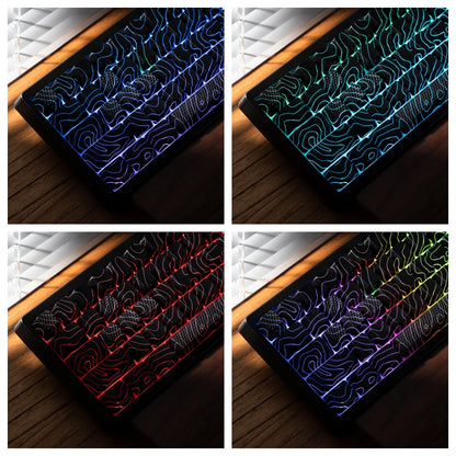 Teclado mecânico XVX M67 JadeStone com teclas IMD-Tech, hot-swappable, gasket, tri-mode, RGB personalizado, sem fios, 65%