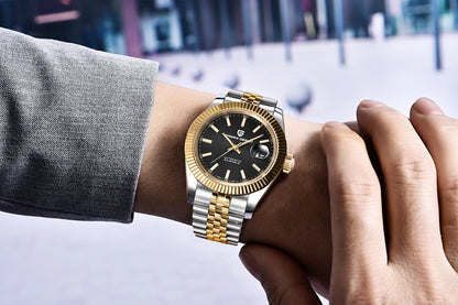 Relojes PAGANI DESIGN 2026 nuevos de lujo en oro y plata, relojes mecánicos para hombre, acero inoxidable, cristal de zafiro, reloj automático