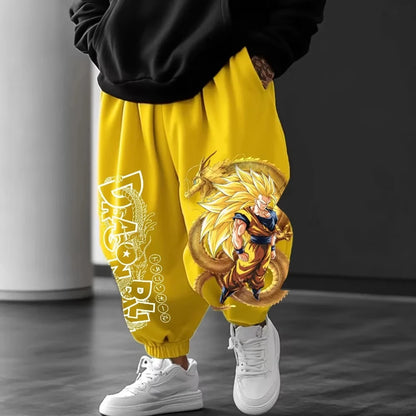 Pantaloni da uomo Dragon Ball Sportswear Broly primavera, autunno e inverno, anime giapponese, jogger Y2K Harajuku in cotone