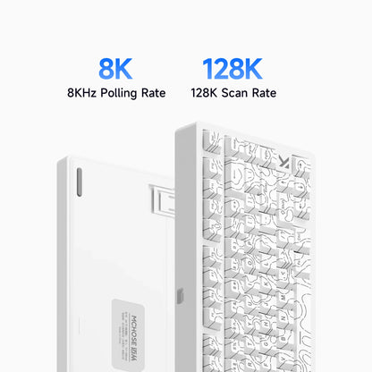 MCHOSE Jet 75 Magnetic Switch Gaming-Tastatur Hall Effect Hot-Swappable Angepasstes RGB Snap Tap 0.1ms Latenz 8kHz Abfragerate